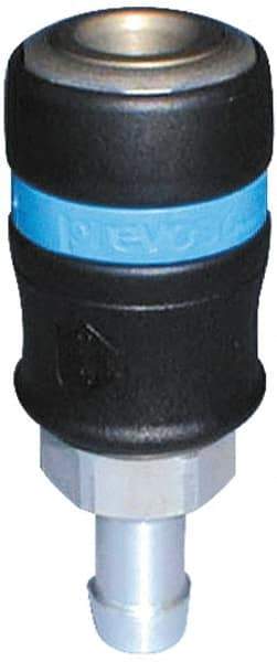 Prevost - Hose Barb Industrial Pneumatic Hose Safety Coupler - Fiber Glass, 1/2" Body Diam, 5/8" Hose ID - USA Tool & Supply