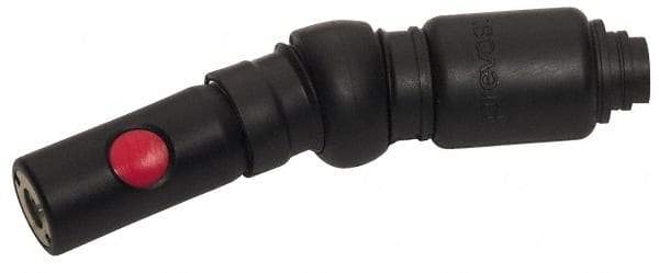 Prevost - 1/4 Swivel NPT Tru-Flate Automotive Pneumatic Hose Safety Coupler - Composite, 1/4" Body Diam - USA Tool & Supply