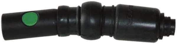 Prevost - 1/4 Swivel NPT European High Flow Pneumatic Hose Safety Coupler - Composite, 3/8" Body Diam - USA Tool & Supply