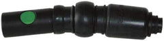 Prevost - 1/4 Swivel NPT European High Flow Pneumatic Hose Safety Coupler - Composite, 3/8" Body Diam - USA Tool & Supply