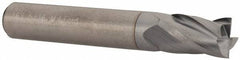 M.A. Ford - 5/16", 1/2" LOC, 5/16" Shank Diam, 2" OAL, 4 Flute, Solid Carbide Square End Mill - Single End, TiCN Finish, Spiral Flute, 30° Helix, Centercutting, Right Hand Cut, Right Hand Flute, Series 163 - USA Tool & Supply