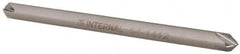 Made in USA - 1/8" Diam 4 Flute Double End Solid Carbide Chamfer Mill - USA Tool & Supply