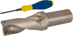 Iscar - 3" Max Drill Depth, 2xD, 1-1/2" Diam, Indexable Insert Drill - 2 Inserts, 1-1/2" Shank Diam, Straight Shank - USA Tool & Supply