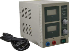 Extech - 54 Watt, 3 Amp, 18 VDC Output, Benchtop Power Supply - 1 Output, LCD Display - USA Tool & Supply