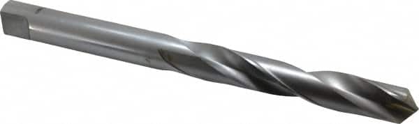 Made in USA - 31/32" 118° Spiral Flute Carbide-Tipped Taper Length Drill Bit - USA Tool & Supply