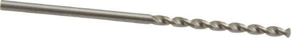 Walter-Titex - 1/16" 130° High Speed Steel Jobber Drill - Oxide Finish, Right Hand Cut, Parabolic Flute, Straight Shank, 1-11/16" OAL, Standard Point - USA Tool & Supply