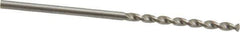 Walter-Titex - 1/16" 130° High Speed Steel Jobber Drill - Oxide Finish, Right Hand Cut, Parabolic Flute, Straight Shank, 1-11/16" OAL, Standard Point - USA Tool & Supply