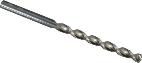 Walter-Titex - #4 130° High Speed Steel Jobber Drill - Oxide Finish, Right Hand Cut, Parabolic Flute, Straight Shank, 3-21/32" OAL, Standard Point - USA Tool & Supply