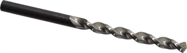 Walter-Titex - #5 130° High Speed Steel Jobber Drill - Oxide Finish, Right Hand Cut, Parabolic Flute, Straight Shank, 3-3/8" OAL, Standard Point - USA Tool & Supply
