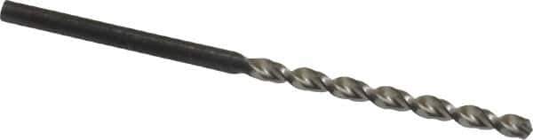 Walter-Titex - #40 130° High Speed Steel Jobber Drill - Oxide Finish, Right Hand Cut, Parabolic Flute, Straight Shank, 2-1/4" OAL, Standard Point - USA Tool & Supply