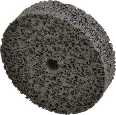 3M - 4" Diam, 1" Face Width, 1/2" Center Hole, Very Coarse Grade, Silicon Carbide Deburring Wheel - Unitized, Hard Density 7 Grade, 10,000 RPM - USA Tool & Supply