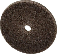 3M - 1-1/2" Diam, 1/8" Face Width, 3/16" Center Hole, Medium Grade, Aluminum Oxide Deburring Wheel - Unitized, Hard Density 7 Grade, 30,100 RPM - USA Tool & Supply