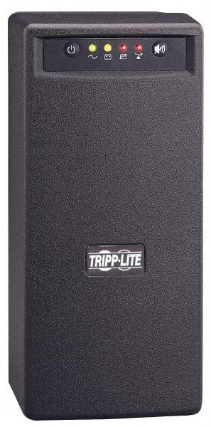 Tripp-Lite - 12 Amp, 1,000 VA, Wall Mount Line Interactive Backup Uninterruptible Power Supply - Backup 3-1/2 min with Full Load & 14 min with Half Load, 120 VAC Input, 115 & 120 VAC Output, 500 Watt Output, 1 Phases, 8 Outlets - USA Tool & Supply