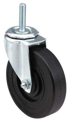 E.R. Wagner - 3" Diam x 1-1/4" Wide x 3-5/8" OAH Stem Mount Swivel Caster - Polyurethane, 210 Lb Capacity, Delrin Bearing, 1/2-13 x 1-1/2" Threaded Stem - USA Tool & Supply