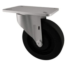 E.R. Wagner - 3" Diam x 1-1/4" Wide x 3-3/4" OAH Top Plate Mount Swivel Caster - Phenolic, 250 Lb Capacity, Plain Bearing, 3-1/8 x 4-1/8" Plate - USA Tool & Supply