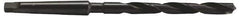 Interstate - 1-59/64", 4MT 118° Point High Speed Steel Taper Shank Drill Bit - Oxide Finish, 10-1/2" Flute Length, 16-1/2" OAL, Spiral Flute, Series 302 - USA Tool & Supply
