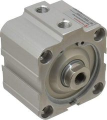 Norgren - 1/2" Stroke x 2" Bore Double Acting Air Cylinder - 1/8 Port, 3/8-24 Rod Thread, 145 Max psi, 23 to 176°F - USA Tool & Supply