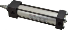 Norgren - 5" Stroke x 1-1/2" Bore Single Acting Air Cylinder - 3/8 Port, 7/16-20 Rod Thread, 250 Max psi, -20 to 200°F - USA Tool & Supply