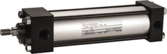 Norgren - 6" Stroke x 2" Bore Single Acting Air Cylinder - 3/8 Port, 7/16-20 Rod Thread, 250 Max psi, -20 to 200°F - USA Tool & Supply