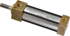 Norgren - 2" Stroke x 3/4" Bore Single Acting Air Cylinder - 1/8 Port, 5/16-18 Rod Thread, 150 Max psi, -20 to 200°F - USA Tool & Supply