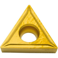 Parlec - TCMT111600 Polycrystalline Diamond (PCD) Boring Insert - Uncoated, 60° Triangle, 7° Relief Angle, 1/4" Inscr Circle, 0.094" Thick, 0.016" Corner Radius - USA Tool & Supply