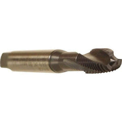 Emuge - 5/16-24 UNF 3 Flute 3BX Modified Bottoming Spiral Flute Tap - Cobalt, TiCN Finish, 3.543" OAL, Right Hand Flute, Right Hand Thread, Series Rekord D - USA Tool & Supply