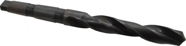 Interstate - 1-9/32", 4MT 118° Point High Speed Steel Taper Shank Drill Bit - USA Tool & Supply
