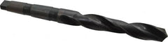 Interstate - 1-9/32", 4MT 118° Point High Speed Steel Taper Shank Drill Bit - USA Tool & Supply