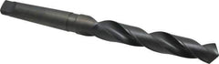 Interstate - 1-19/64", 4MT 118° Point High Speed Steel Taper Shank Drill Bit - Oxide Finish, 8-5/8" Flute Length, 14-1/4" OAL, Spiral Flute - USA Tool & Supply