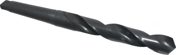 Interstate - 1-3/8", 4MT 118° Point High Speed Steel Taper Shank Drill Bit - USA Tool & Supply