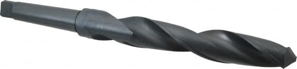 Interstate - 1-39/64", 4MT 118° Point High Speed Steel Taper Shank Drill Bit - USA Tool & Supply