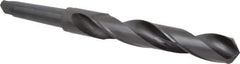 Interstate - 1-5/8", 4MT 118° Point High Speed Steel Taper Shank Drill Bit - Oxide Finish, 8-1/8" Flute Length, 14" OAL, Spiral Flute - USA Tool & Supply