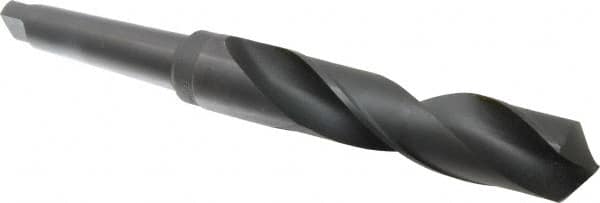 Interstate - 1-21/32", 4MT 118° Point High Speed Steel Taper Shank Drill Bit - USA Tool & Supply