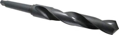 Interstate - 1-27/32", 4MT 118° Point High Speed Steel Taper Shank Drill Bit - Oxide Finish, 8-1/2" Flute Length, 14-3/8" OAL, Spiral Flute - USA Tool & Supply