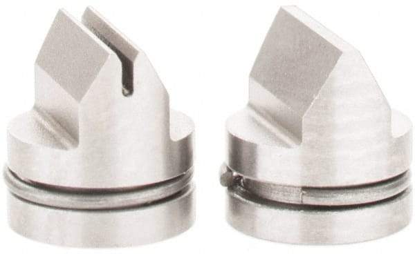 SPI - Chrome Caliper Inside & Outside Diameter Attachment - 2 Pieces, 1 to 1.5mm Pitch, For Use with 6" Dial or Electronic Calipers - USA Tool & Supply