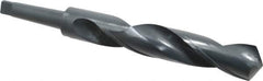 Interstate - 2", 4MT 118° Point High Speed Steel Taper Shank Drill Bit - Oxide Finish, 11" Flute Length, 17" OAL, Spiral Flute - USA Tool & Supply