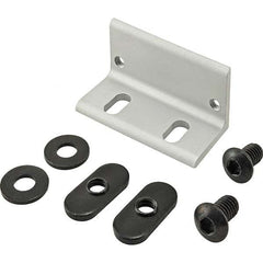 80/20 Inc. - 2" Wide x 1" High x 1" Long Open Shelving Door Catch Bracket - USA Tool & Supply