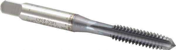 OSG - 1-14 UNS 3B 4 Flute TiCN Finish High Speed Steel Straight Flute Standard Hand Tap - Plug, Right Hand Thread, 5-1/8" OAL, 2-1/2" Thread Length, H4 Limit, Oversize - USA Tool & Supply
