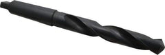 Interstate - 1-5/8", 5MT 118° Point High Speed Steel Taper Shank Drill Bit - Oxide Finish, 10" Flute Length, 17" OAL, Spiral Flute - USA Tool & Supply