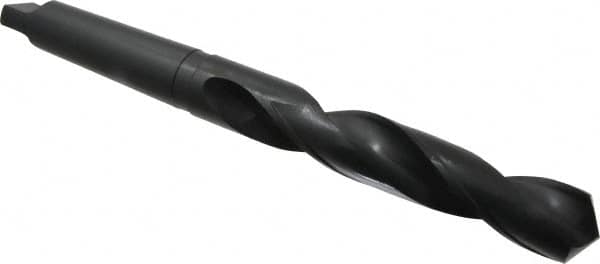 Interstate - 1-13/16", 5MT 118° Point High Speed Steel Taper Shank Drill Bit - USA Tool & Supply