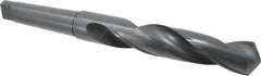 Interstate - 2-1/64", 5MT 118° Point High Speed Steel Taper Shank Drill Bit - Oxide Finish, 8" Flute Length, 15-3/4" OAL, Spiral Flute - USA Tool & Supply