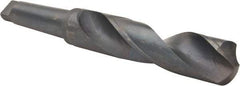 Interstate - 2-1/4", 5MT 118° Point High Speed Steel Taper Shank Drill Bit - Oxide Finish, 9-1/4" Flute Length, 16-5/8" OAL, Spiral Flute - USA Tool & Supply