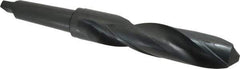 Interstate - 2-11/32", 5MT 118° Point High Speed Steel Taper Shank Drill Bit - Oxide Finish, 10-5/8" Flute Length, 18" OAL, Spiral Flute - USA Tool & Supply