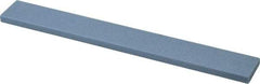 Norton - 80 Grit Aluminum Oxide Rectangular Polishing Stone - Medium Grade, 1" Wide x 8" Long x 1/4" Thick - USA Tool & Supply