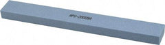 Norton - 80 Grit Aluminum Oxide Rectangular Polishing Stone - Medium Grade, 1" Wide x 8" Long x 1/2" Thick - USA Tool & Supply