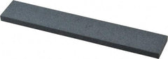 Made in USA - 120 Grit Aluminum Oxide Rectangular Polishing Stone - Fine Grade, 1" Wide x 6" Long x 1/4" Thick - USA Tool & Supply