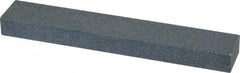 Made in USA - 120 Grit Aluminum Oxide Rectangular Polishing Stone - Fine Grade, 1" Wide x 6" Long x 1/2" Thick - USA Tool & Supply