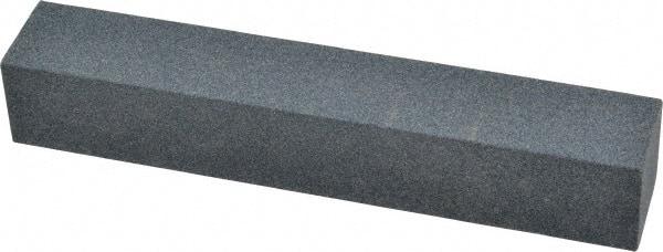 Made in USA - 120 Grit Aluminum Oxide Square Polishing Stone - Fine Grade, 1" Wide x 6" Long x 1" Thick - USA Tool & Supply