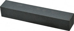 Made in USA - 220 Grit Aluminum Oxide Square Polishing Stone - Very Fine Grade, 1" Wide x 6" Long x 1" Thick - USA Tool & Supply