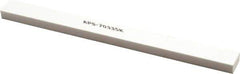 Made in USA - 320 Grit Aluminum Oxide Rectangular Polishing Stone - Extra Fine Grade, 1/2" Wide x 6" Long x 1/4" Thick - USA Tool & Supply